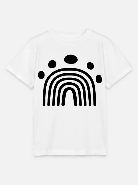 Regenbogen - Stanley/Stella Kinder T-Shirt MINI CREATOR  - Weiß