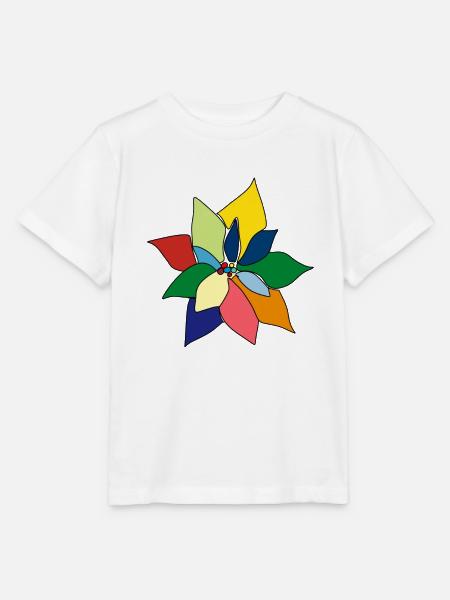 Bunter Blumenstrauß - Stanley/Stella Kinder T-Shirt MINI CREATOR - Weiß