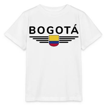 Bogotá Design – La Cité des Andes - T-shirt bio MINI CREATOR Stanley/Stella Enfant - blanc - Devant - Maike (125cm)