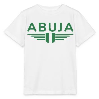 Abuja Design – Proud of Nigeria's capital - Stanley/Stella MINI CREATOR Kids’ T-Shirt - white - Front - Maike (125cm)