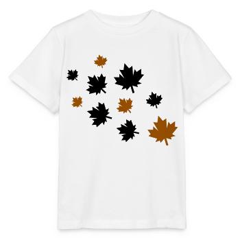 Maple Leaves - Stanley/Stella MINI CREATOR Kids’ T-Shirt - white - Front - Maike (125cm)
