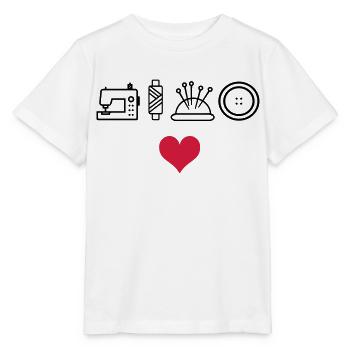 Coudre - T-shirt bio MINI CREATOR Stanley/Stella Enfant - blanc - Devant - Maike (125cm)