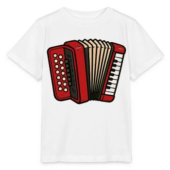 akkordeon - Stanley/Stella Kinder T-Shirt MINI CREATOR  - Weiß - Vorne - Maike (125cm)