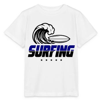 Planche de surf - T-shirt bio MINI CREATOR Stanley/Stella Enfant - blanc - Devant - Maike (125cm)
