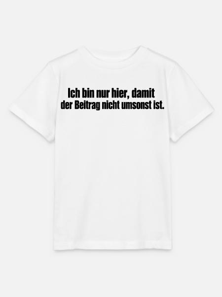 Beitrag? Umsonst! - Stanley/Stella Kinder T-Shirt MINI CREATOR  - Weiß