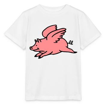 Flying Pig - Stanley/Stella MINI CREATOR Kids’ T-Shirt - white - Front - Maike (125cm)