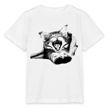 Kätzchen - Stanley/Stella Kinder T-Shirt MINI CREATOR  - Weiß - Vorne - Maike (125cm)