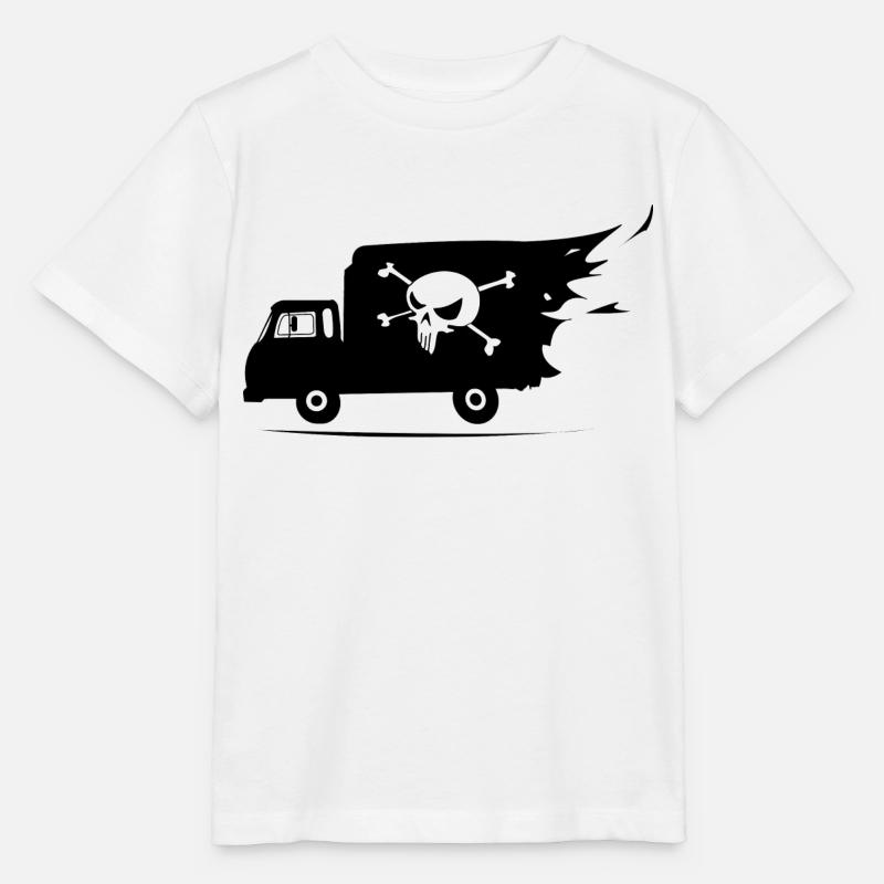 camion pirate - T-shirt bio MINI CREATOR Stanley/Stella Enfant - blanc