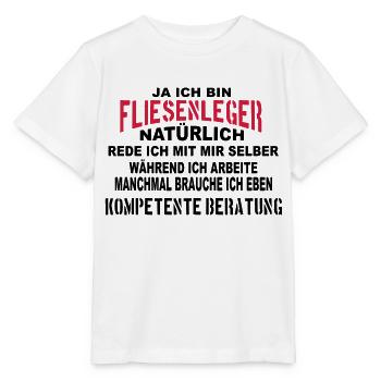 Fliesenleger Beratung - Stanley/Stella Kinder T-Shirt MINI CREATOR  - Weiß - Vorne - Maike (125cm)