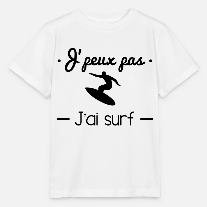 J'peux pas j'ai surf - Je peux pas j'ai surf - T-shirt bio MINI CREATOR Stanley/Stella Enfant - blanc