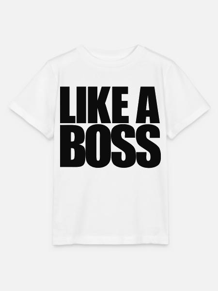 Like a Boss - Stanley/Stella Kinder T-Shirt MINI CREATOR - Weiß