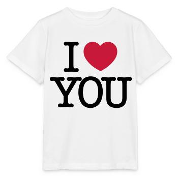 I Love You - T-shirt bio MINI CREATOR Stanley/Stella Enfant - blanc - Devant - Maike (125cm)