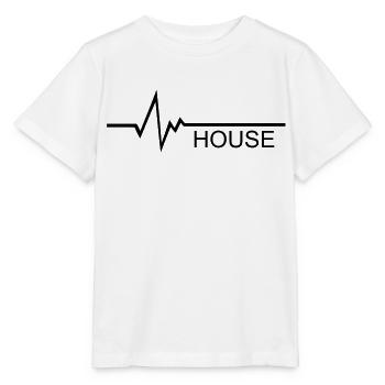HOUSE Beat Frequence Bass Pulse - Stanley/Stella Kinder T-Shirt MINI CREATOR  - Weiß - Vorne - Maike (125cm)