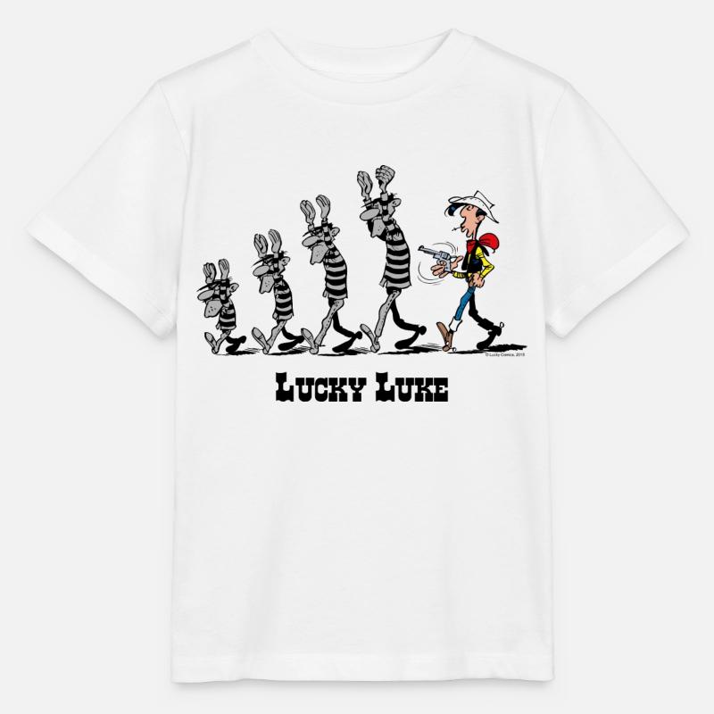 Lucky Luke Verhaftet Dalton Brüder - Stanley/Stella Kinder T-Shirt MINI CREATOR  - Weiß