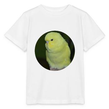 Perruche perruche jaune - T-shirt bio MINI CREATOR Stanley/Stella Enfant - blanc - Devant - Maike (125cm)