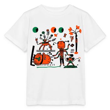 univers - T-shirt bio MINI CREATOR Stanley/Stella Enfant - blanc - Devant - Maike (125cm)