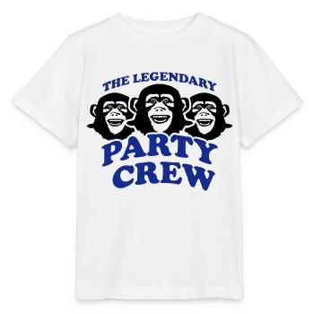 monkey_party_crew_kl2 - Stanley/Stella Kinder T-Shirt MINI CREATOR  - Weiß - Vorne - Maike (125cm)