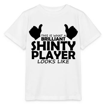 brilliant shinty player - Stanley/Stella MINI CREATOR Kids’ T-Shirt - white - Front - Maike (125cm)