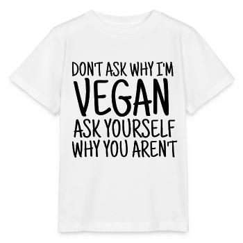 VEGAN VEGANER - Stanley/Stella Kinder T-Shirt MINI CREATOR  - Weiß - Vorne - Maike (125cm)