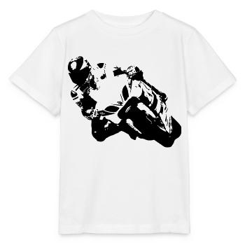 Biker - Stanley/Stella MINI CREATOR Kids’ T-Shirt - white - Front - Maike (125cm)