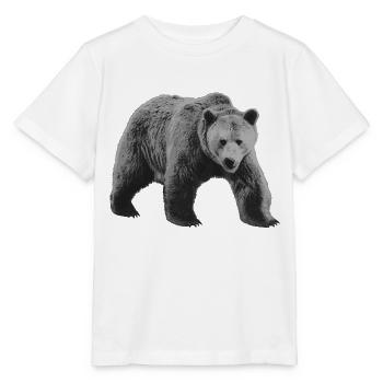 Gris Ours, Gris Ours Sauvage - T-shirt bio MINI CREATOR Stanley/Stella Enfant - blanc - Devant - Maike (125cm)