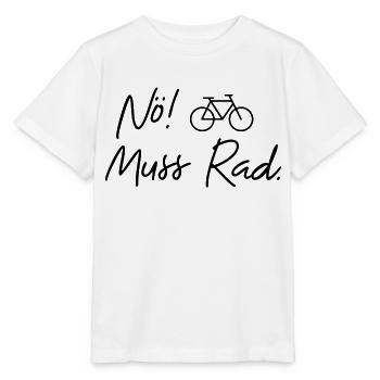 nö muss rad - Stanley/Stella Kinder T-Shirt MINI CREATOR  - Weiß - Vorne - Maike (125cm)