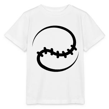 Balle de baseball - T-shirt bio MINI CREATOR Stanley/Stella Enfant - blanc - Devant - Maike (125cm)