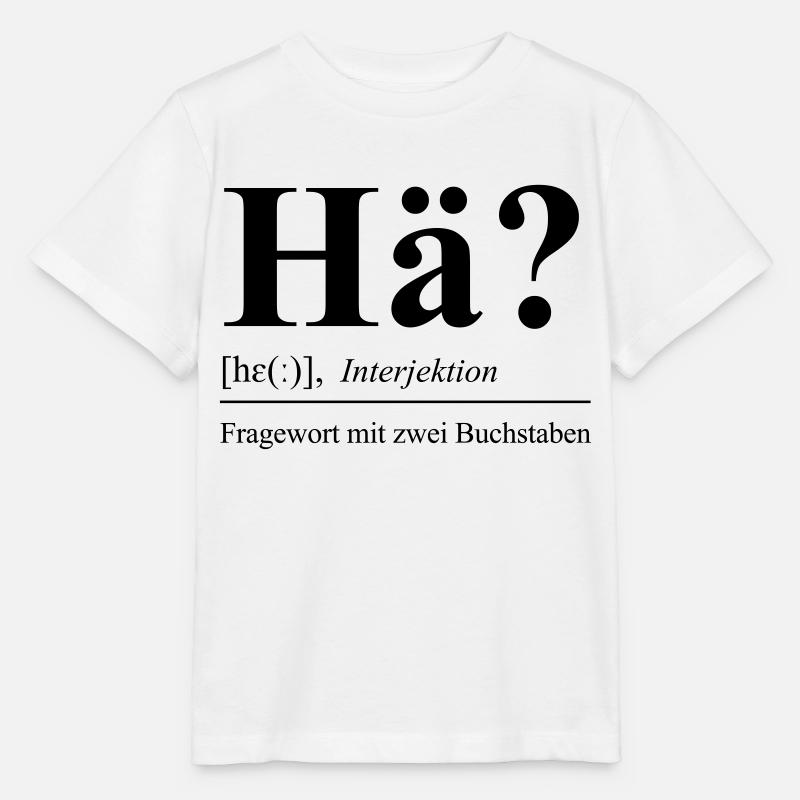 Hä? - Stanley/Stella Kinder T-Shirt MINI CREATOR  - Weiß