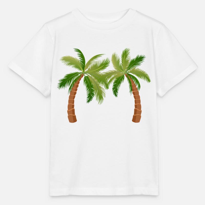 palm tree palm palms - Stanley/Stella MINI CREATOR Kids’ T-Shirt - white