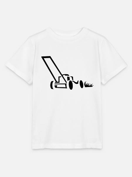 Rasenmäher Gartenlandschaftsbau - Stanley/Stella Kinder T-Shirt MINI CREATOR - Weiß