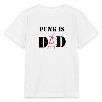 Punk is Dad - Stanley/Stella Kinder T-Shirt MINI CREATOR  - Weiß - Vorne - Maike (125cm)