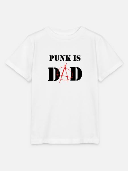 Punk is Dad - Stanley/Stella Kinder T-Shirt MINI CREATOR - Weiß