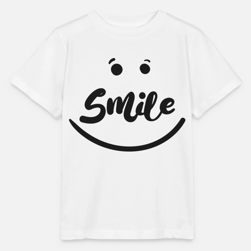 Smile - T-shirt bio MINI CREATOR Stanley/Stella Enfant - blanc