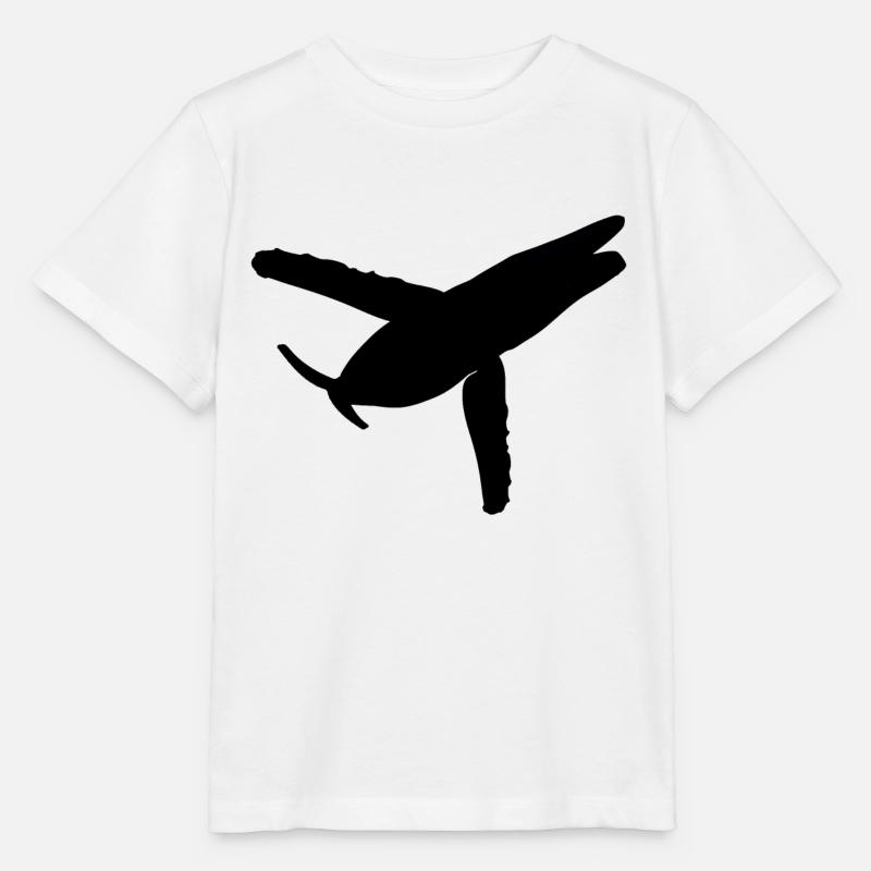 Baleine à bosse, baleine, baleine, silhouette - T-shirt bio MINI CREATOR Stanley/Stella Enfant - blanc