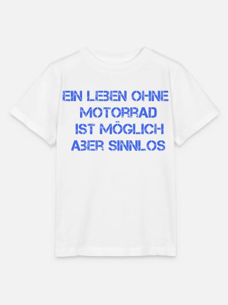 Ein Leben ohne Motorrad - Stanley/Stella Kinder T-Shirt MINI CREATOR - Weiß