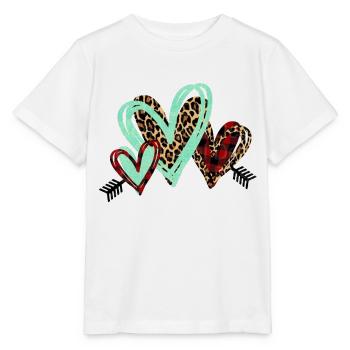 CORAZON ANIMAL PRINT - Stanley/Stella MINI CREATOR Kids’ T-Shirt - white - Front - Maike (125cm)