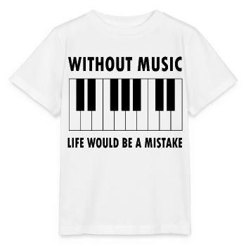 Musique musicale - T-shirt bio MINI CREATOR Stanley/Stella Enfant - blanc - Devant - Maike (125cm)
