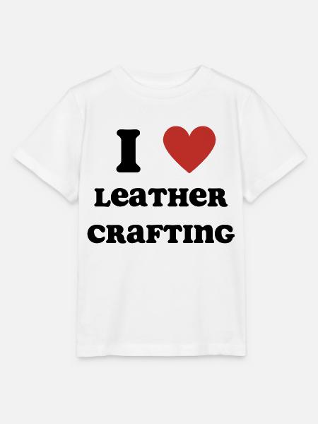 Ich liebe Leder Handwerk - Stanley/Stella Kinder T-Shirt MINI CREATOR  - Weiß