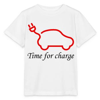 Electric Car E-mobility Hybrid - Stanley/Stella MINI CREATOR Kids’ T-Shirt - white - Front - Maike (125cm)