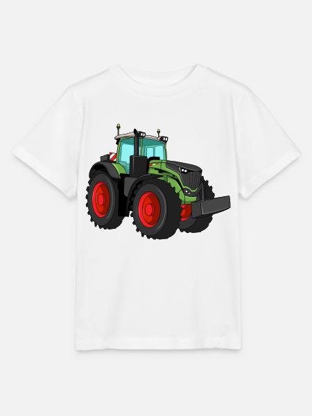 Trecker für den Bauern, auf dem Bauernhof Traktor - Stanley/Stella Kinder T-Shirt MINI CREATOR  - Weiß