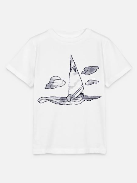 Segelboot - Stanley/Stella Kinder T-Shirt MINI CREATOR - Weiß