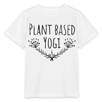 Plant Based Yogi - Stanley/Stella MINI CREATOR Kids’ T-Shirt - white - Front - Maike (125cm)