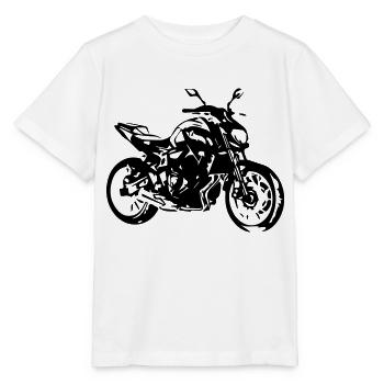 motorcycle roadster - Stanley/Stella MINI CREATOR Kids’ T-Shirt - white - Front - Maike (125cm)