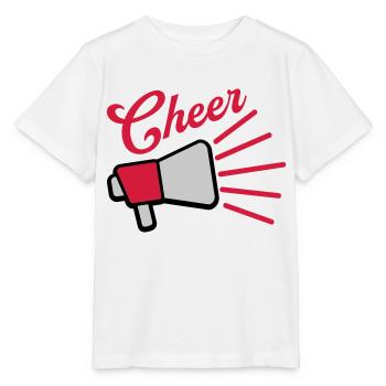 Symbole de parole du mégaphone Cheer - T-shirt bio MINI CREATOR Stanley/Stella Enfant - blanc - Devant - Maike (125cm)