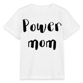 power maman maman maman maman enfants parents police - T-shirt bio MINI CREATOR Stanley/Stella Enfant - blanc - Devant - Maike (125cm)