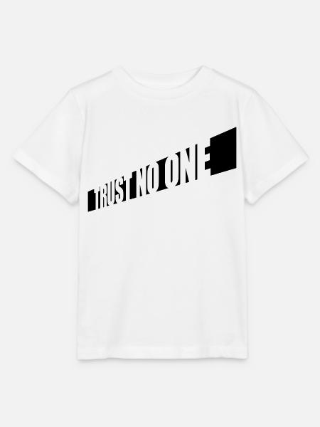 trust no one Zitat - Stanley/Stella Kinder T-Shirt MINI CREATOR - Weiß