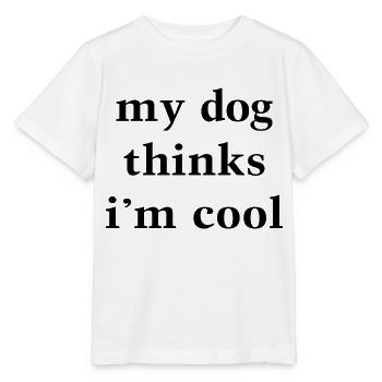 Chien de chien - T-shirt bio MINI CREATOR Stanley/Stella Enfant - blanc - Devant - Maike (125cm)