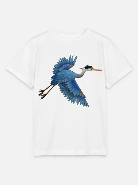 Blaureiher - Stanley/Stella Kinder T-Shirt MINI CREATOR - Weiß