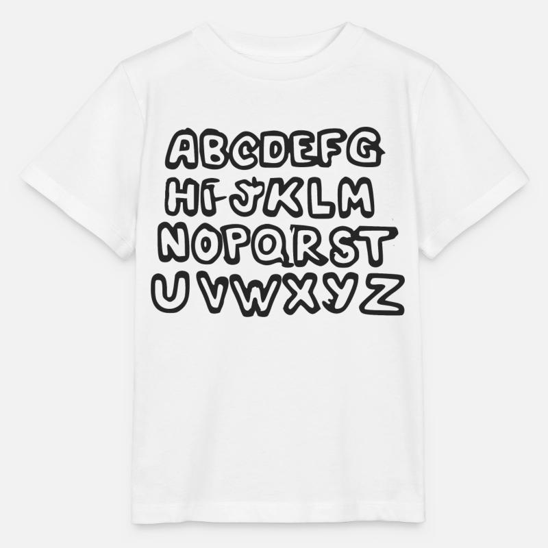 Das Alphabet - Stanley/Stella Kinder T-Shirt MINI CREATOR - Weiß