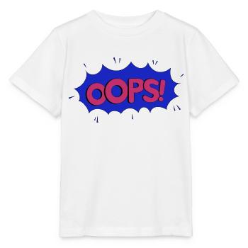 OOPS blue pink - Stanley/Stella Kinder T-Shirt MINI CREATOR  - Weiß - Vorne - Maike (125cm)